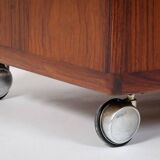 CFC Silkeborg Rolling Bar Cabinet in Rosewood