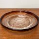 Modern mid-century glass bowl by Pertti Santalahti for Humppila, Finland, 1960s.