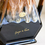 Flamed ceramic carafe jug