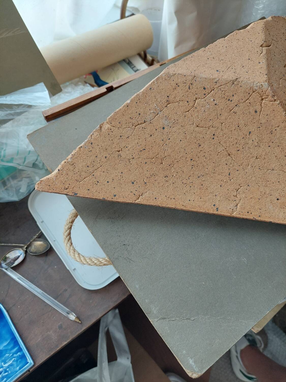 Designer earthenware wall lights