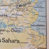 Vintage Vidal Lablache Algeria Tunisia No. 11 school map