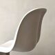 White monobloc design chair by Verner Panton, white edition Vitra.