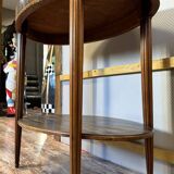 Art Nouveau period 2-tier table in Macassar ebony