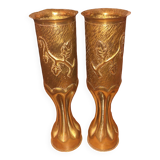 Vases socket copper brass shell