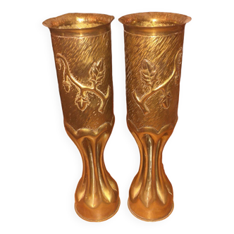 Vases socket copper brass shell