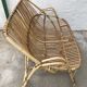 Vintage rattan bench
