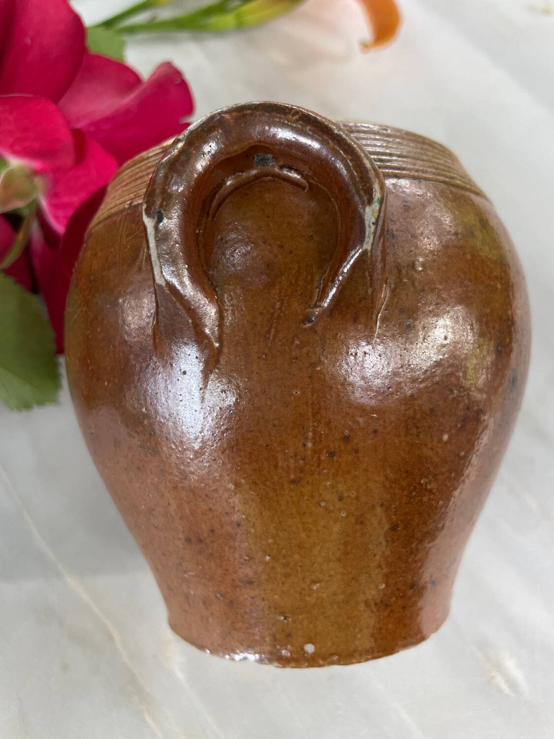 Antique stoneware pot