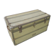 Aluminum clad chest, treasure chest