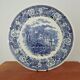 Vintage villiroy & boch burgenland serving plate in blue and white