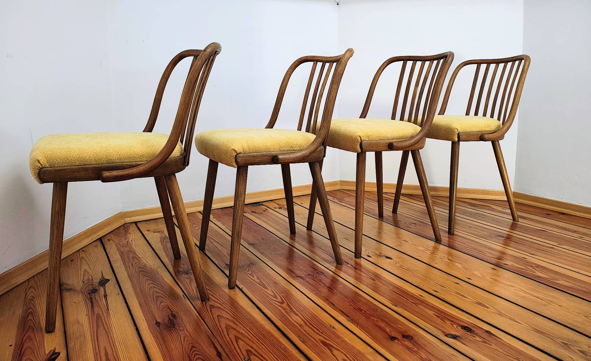 Dining Chairs attributed to A. Suman for Tatra Nabytok, Czechoslovakia, 196