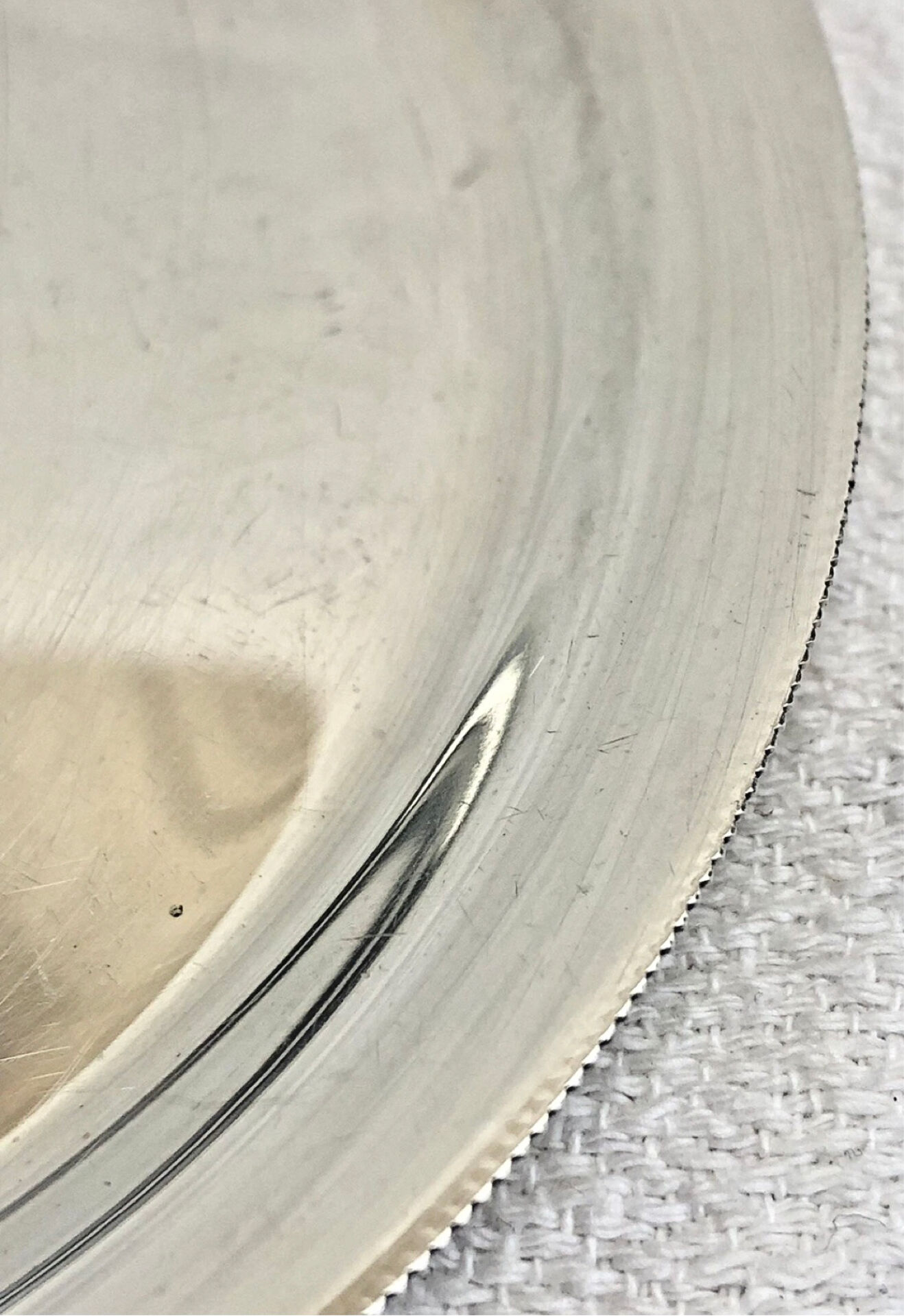 6 old silver-plated metal bread plates Valentini Spain