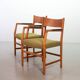 Chaises d'appoint/accoudoirs en bois « Town Hall » danoises de Hans Wegner par Plan Mobler, années 50