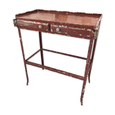 19th metal patinated dentist furniture