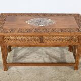 Oriental Folding Table in Exotic Wood – Early 20th Century
