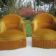 Pair of armchairs velvet Toad