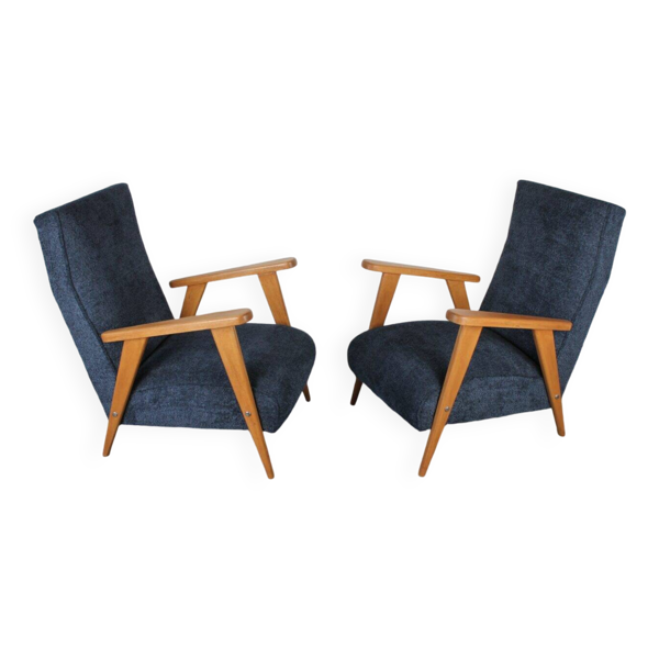 Paire de fauteuils scandinaves vintage 1960