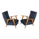 Pair of vintage Scandinavian armchairs from the 1960s.