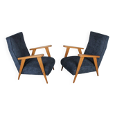 Pair of vintage Scandinavian armchairs from the 1960s.