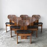 Africa chairs by Afra & Tobia Scarpa for Maxalto, Italy, 1970s
