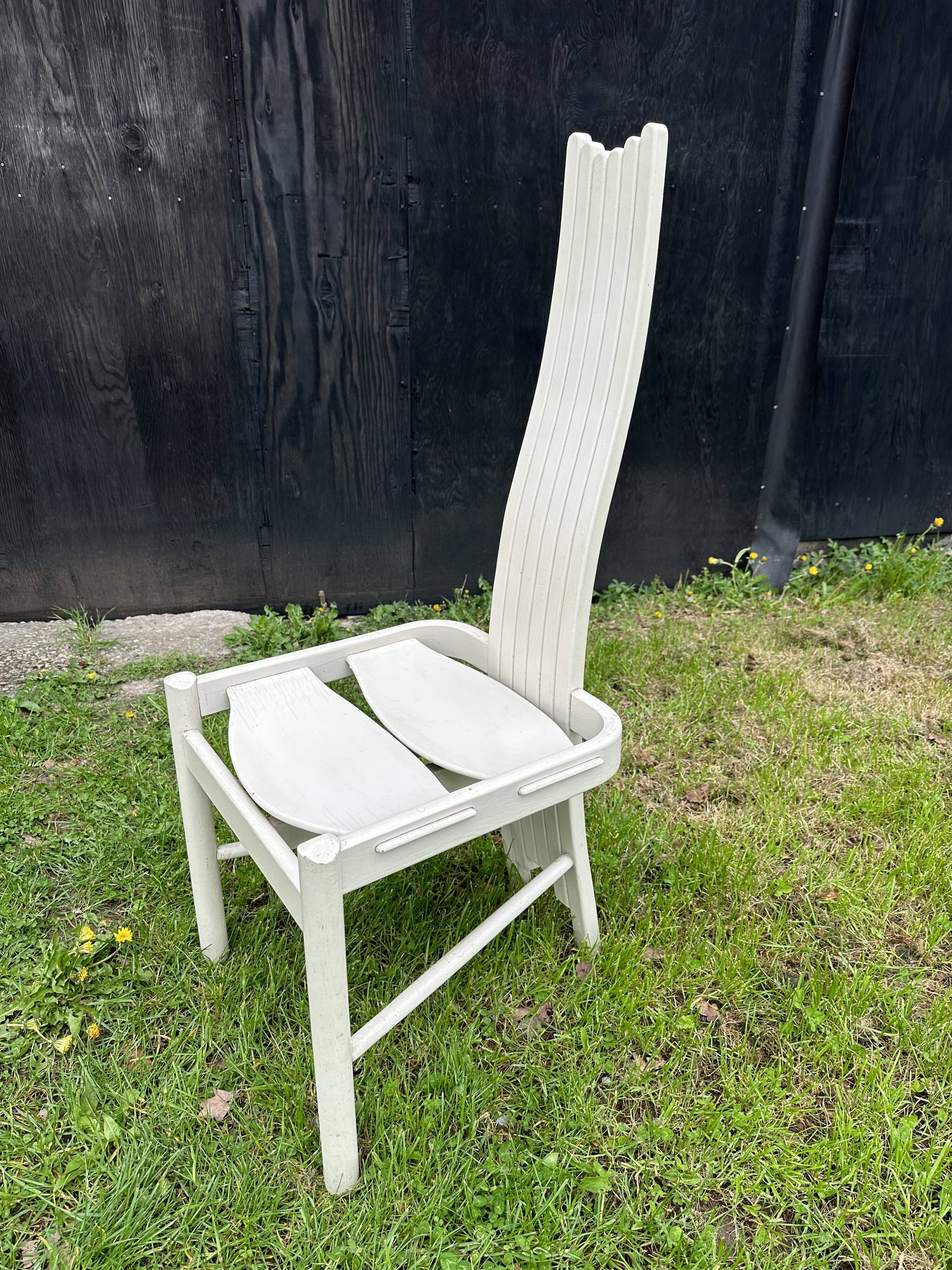 Modernist solid wood chair