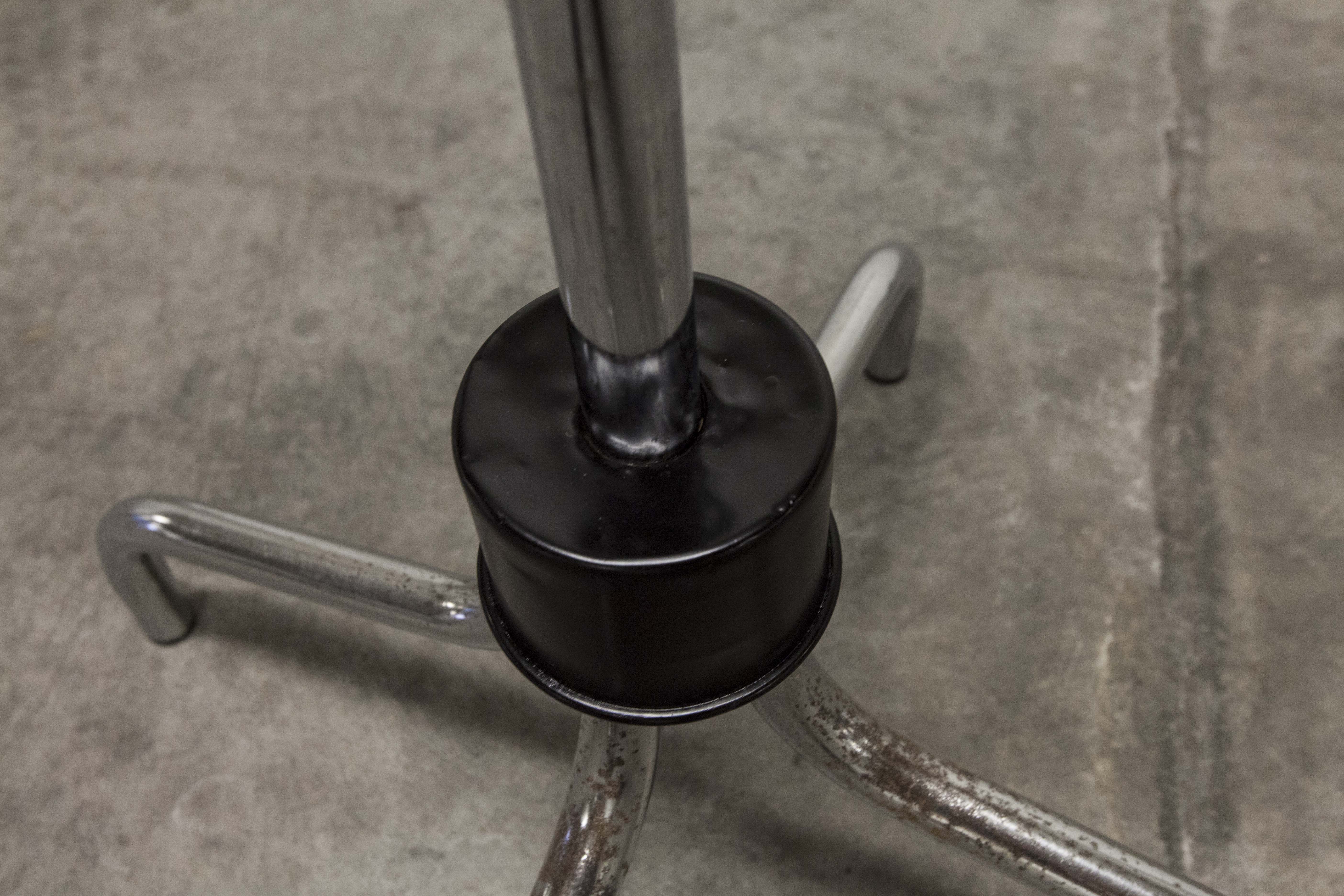 Manail holder parrot metal chrome industrial 1960