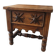 Folk Rustic Sun-Carved Nightstand sidetable cupboardsolid wood chunky