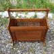 Ancien porte revues structure bois & cannage vintage