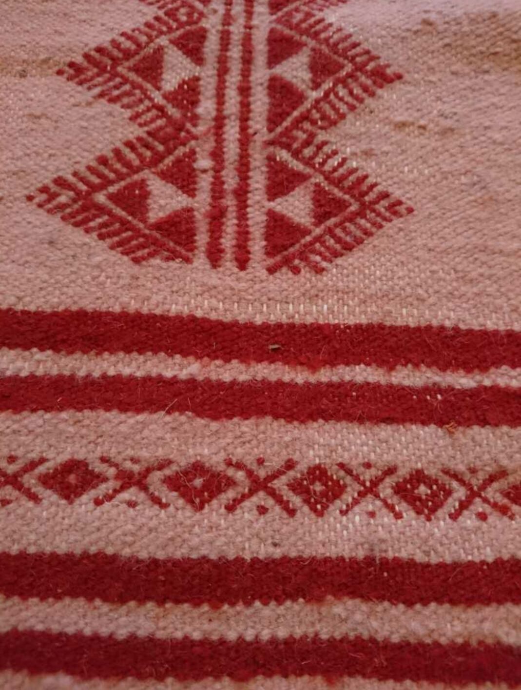 Berber carpet pink and Red 110 x 66 cm