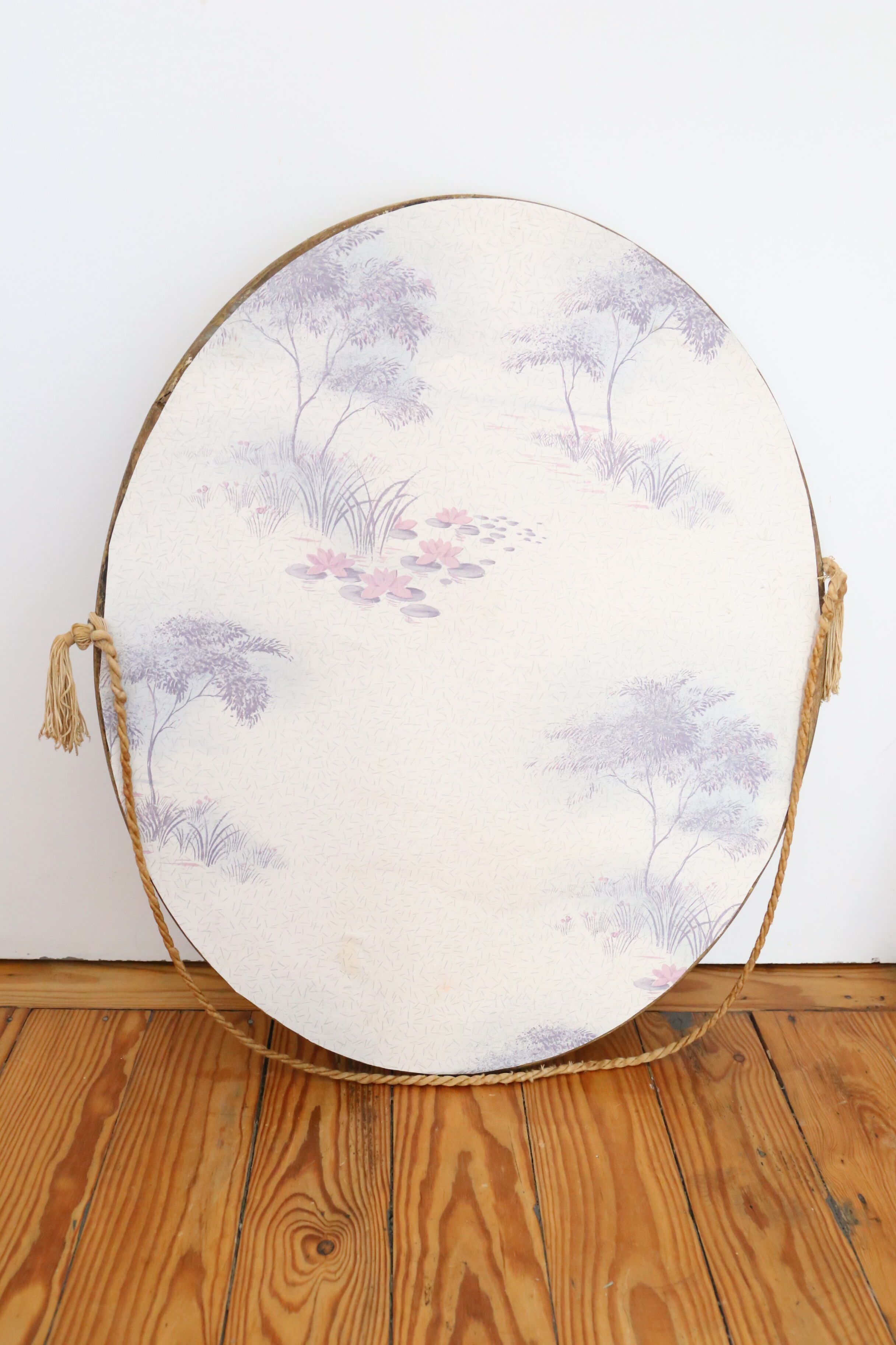 Mirror stucco, oval, gilded 48x59cm