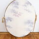 Miroir stuc ovale doré 48x59cm