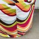 Pair of "psychedelic" fabric poufs from the 70s.