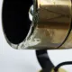 Pair of Vintage Gold-Toned Tube-Style Wall Spotlights With Patina