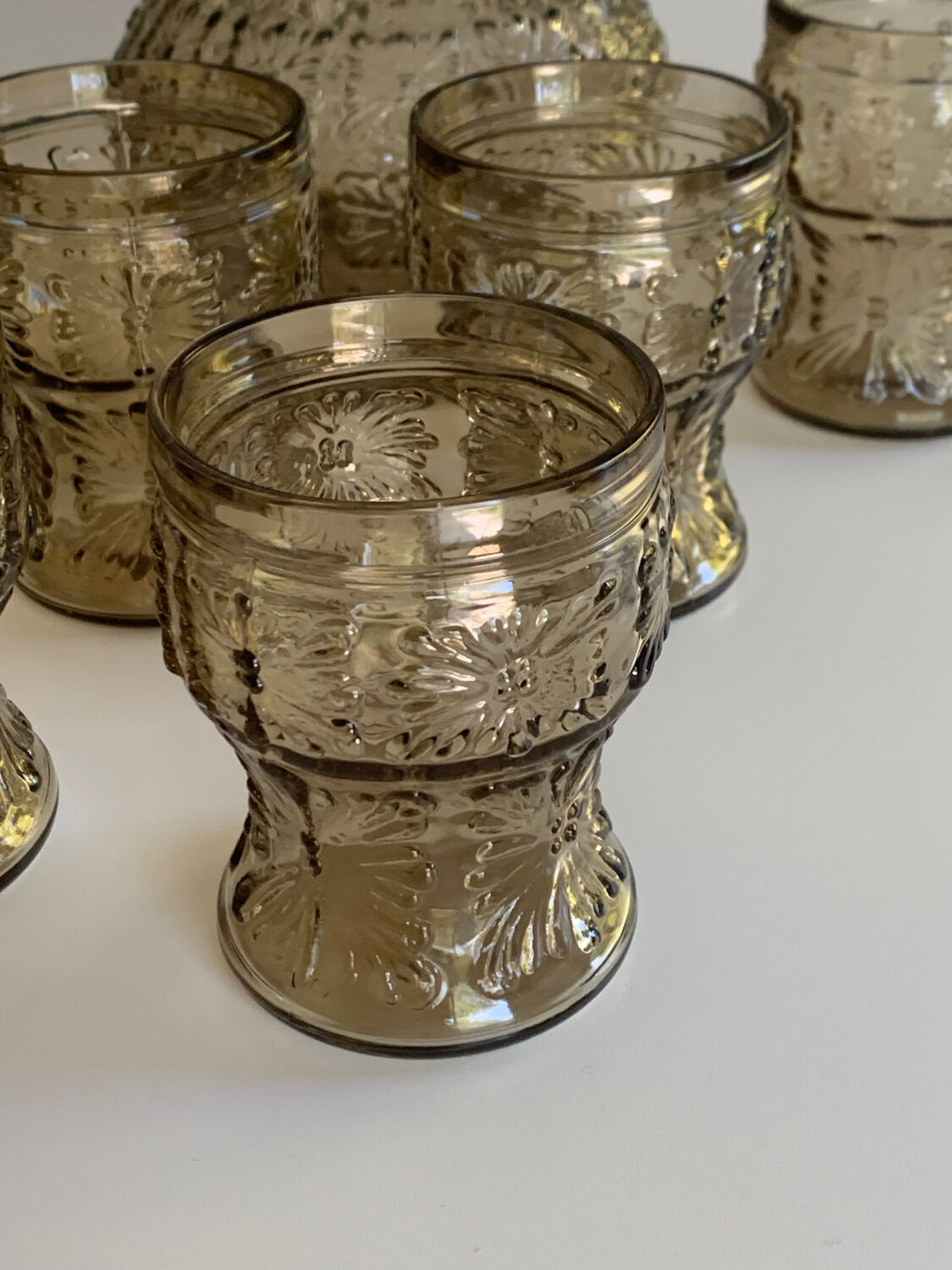 Vintage pitcher glasses