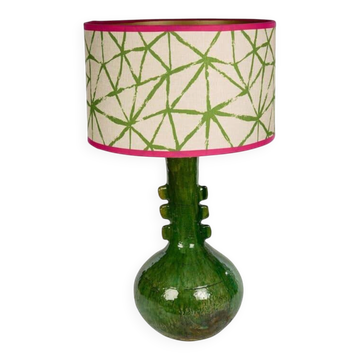 Lampe en tamegroute verte