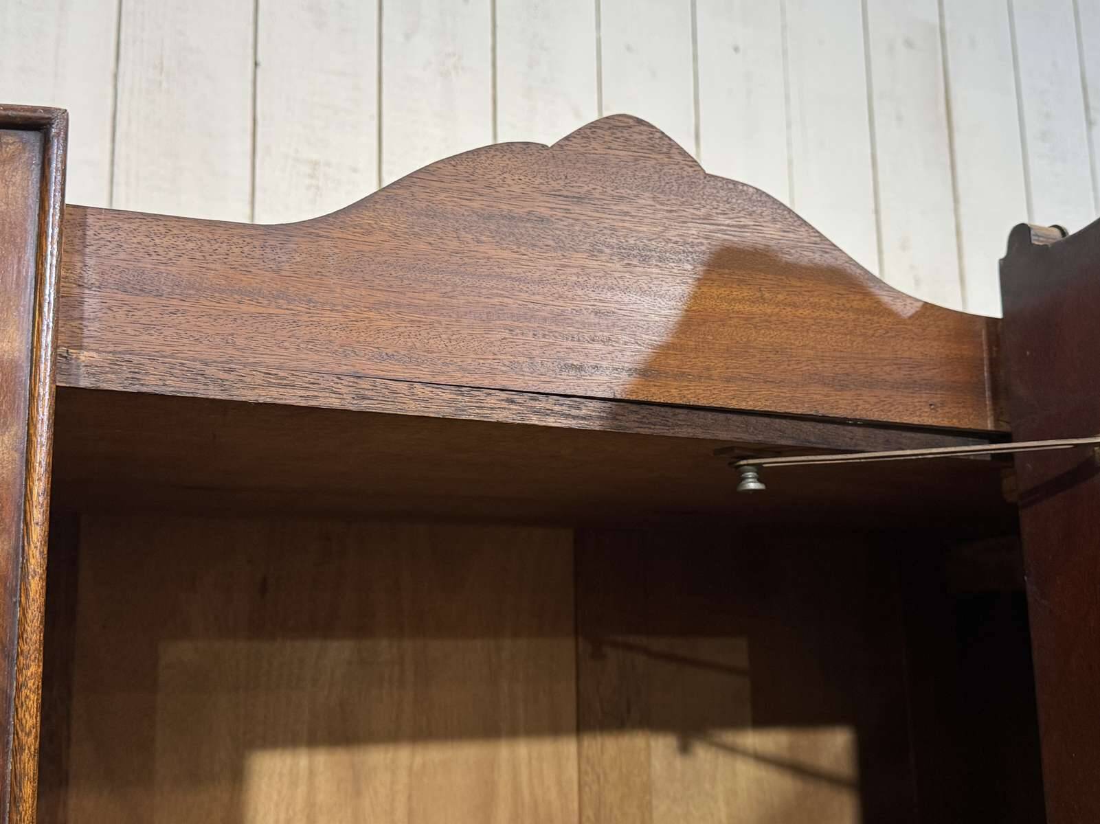 English wardrobe from the 1930s in walnut.
