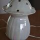 Iridescent ceramic night light for children, Italian.