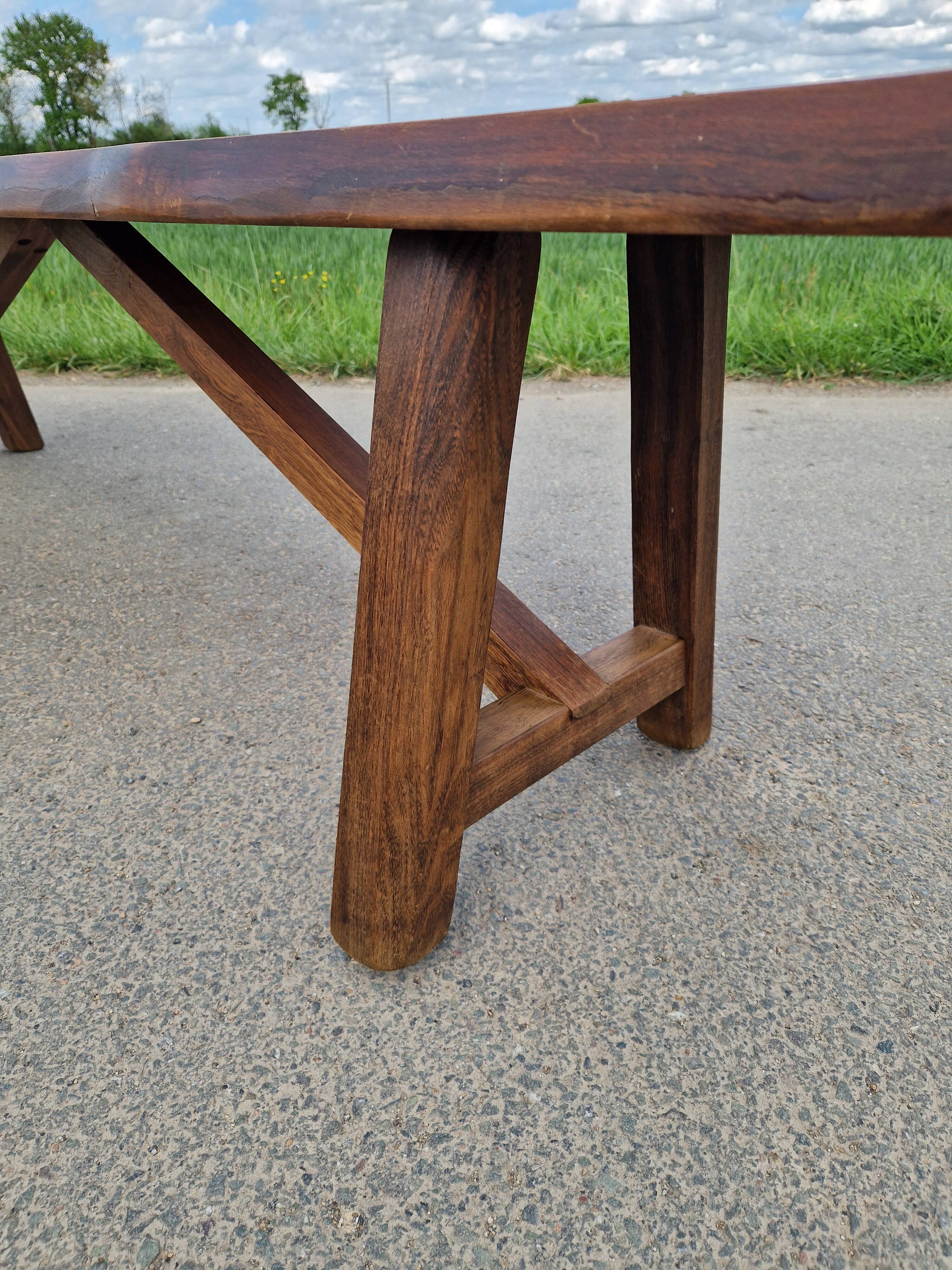 Lot de 2 bancs en orme massif par Aranjou