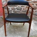 Danish desk chair in teak by Thomas Harlev, 60s