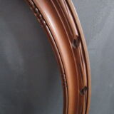 Old oval wooden frame