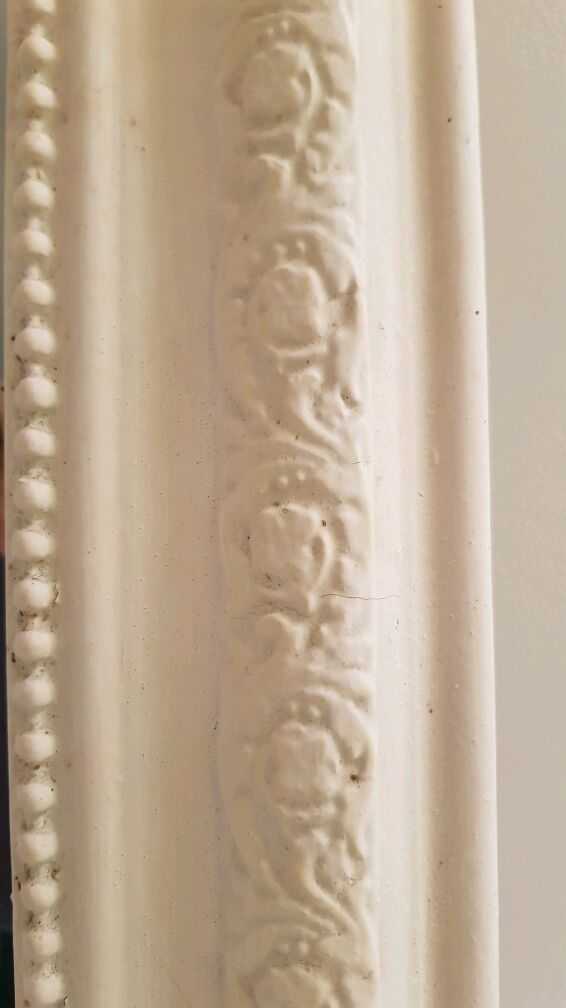 Mirror Louis Philippe white chalky 43x52cm