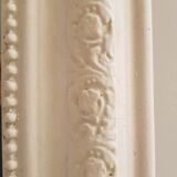 Mirror Louis Philippe white chalky 43x52cm