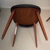 Set of 4 Baumann black chairs