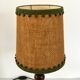 Art Deco lamp in turned wood from the 1930s