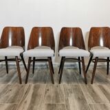 Dining Chairs by Radomir Hoffman for Ton, 1950s, Set of 4