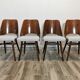Chaises de salle à manger par Radomir Hoffman pour ton, années 1950, Set de 4