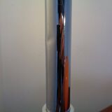 Italian orange plastic and chrome table lamp, 1960s