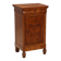 Antique walnut and walnut burl bedside table, Italy, 19th century.