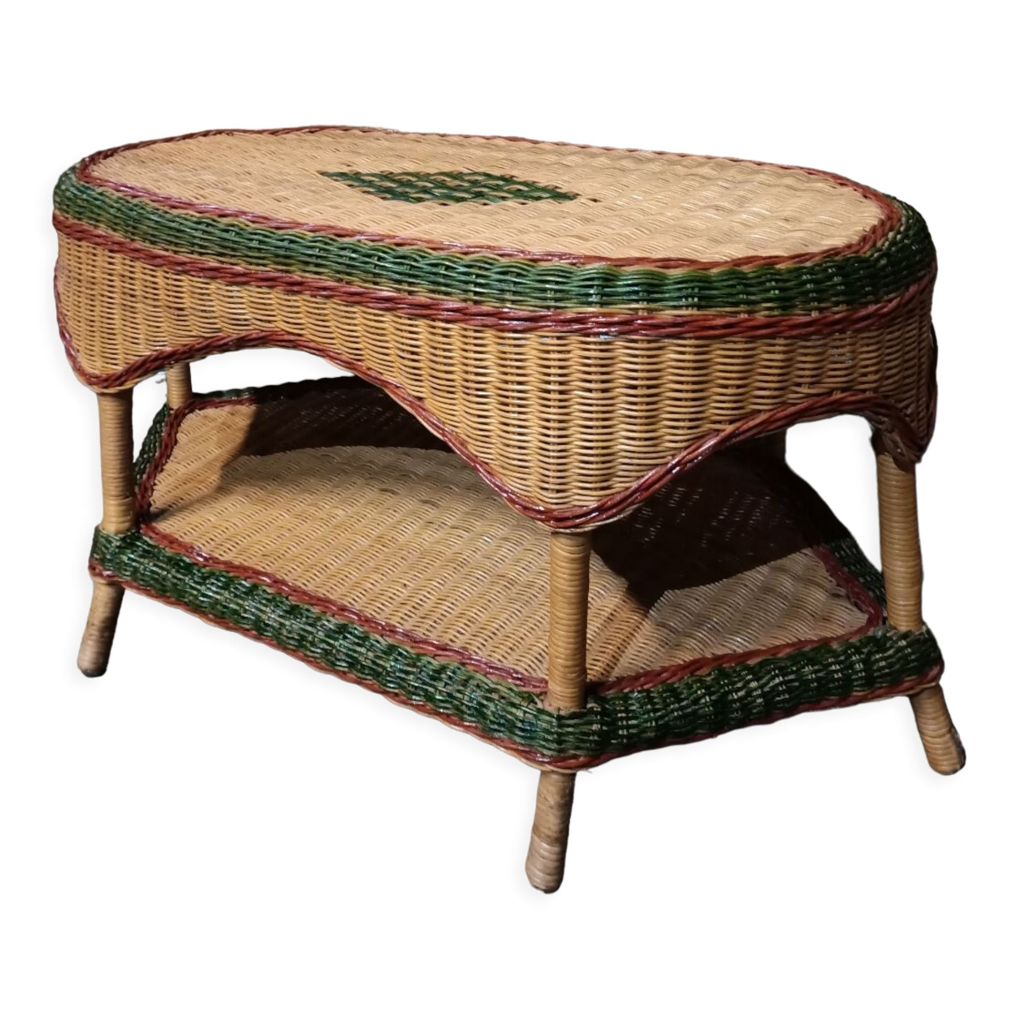 Rattan coffee table
