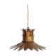 Pendant light  leaves gold metal, 50's