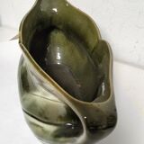 Old art nouveau earthenware planter